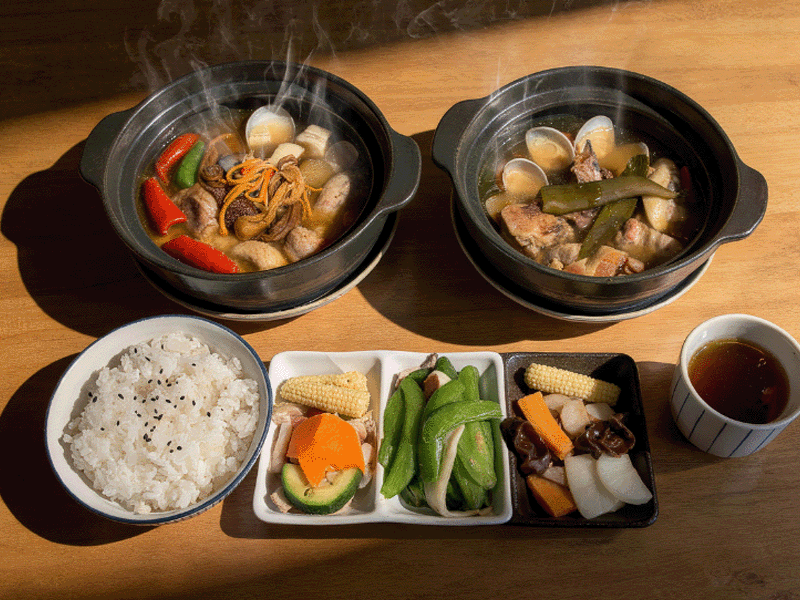綠橡煲湯